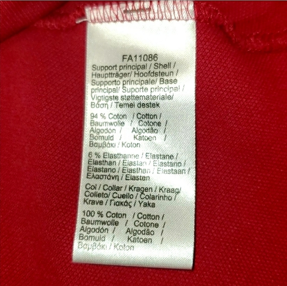 Burgundy Lacoste 1/2 Sleeve Polo - Picture 8 of 8